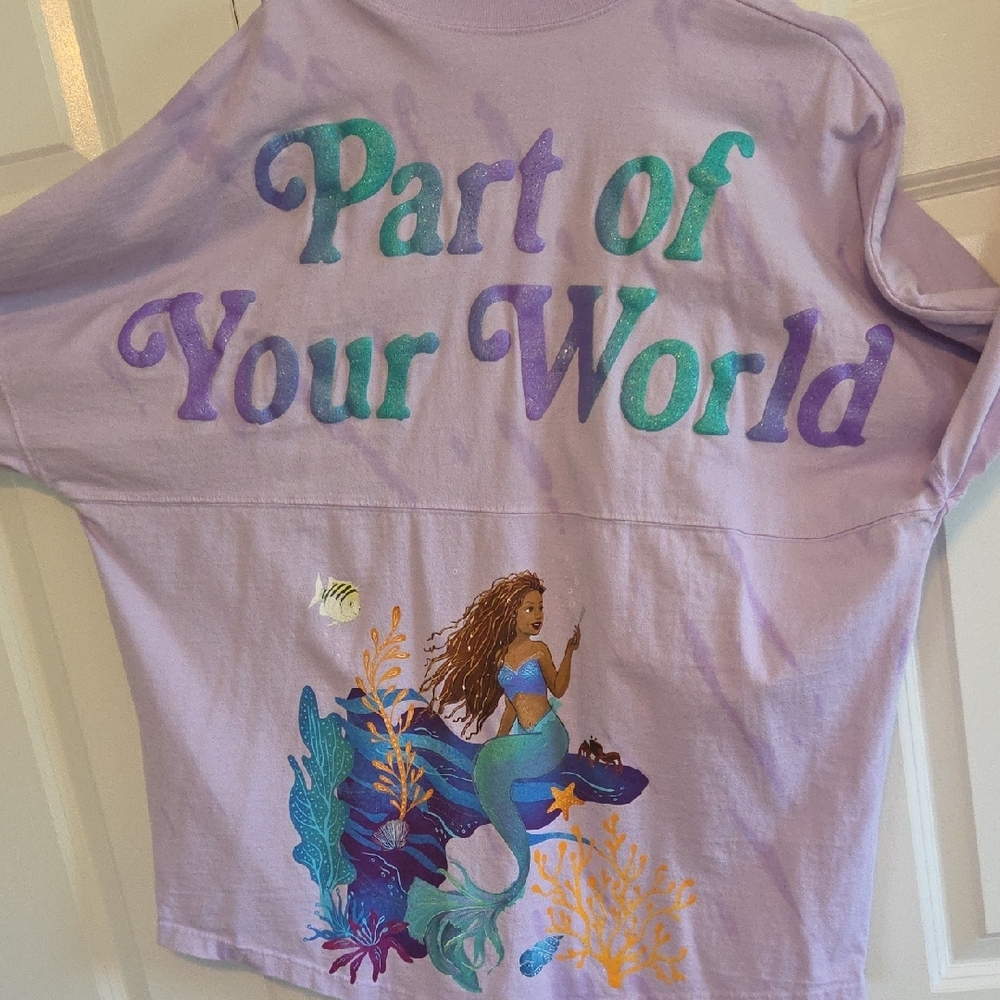 Spirit Jersey "Part Of Your World" Little Mermaid. XL. Like New! - Picture 3 of 5